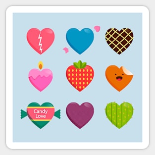 Heart Beautiful Set Sticker